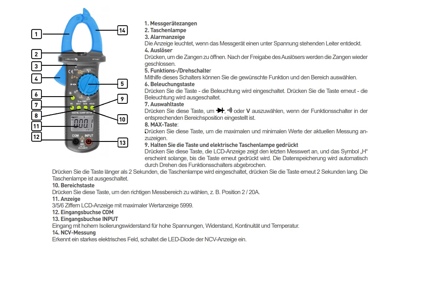 Högert Technik HT1E621 - Medidor universal