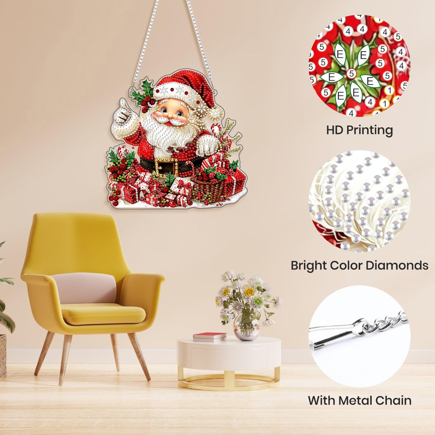 QENSPE Kerstmis Diamond Painting Kit voor volwassenen, winter