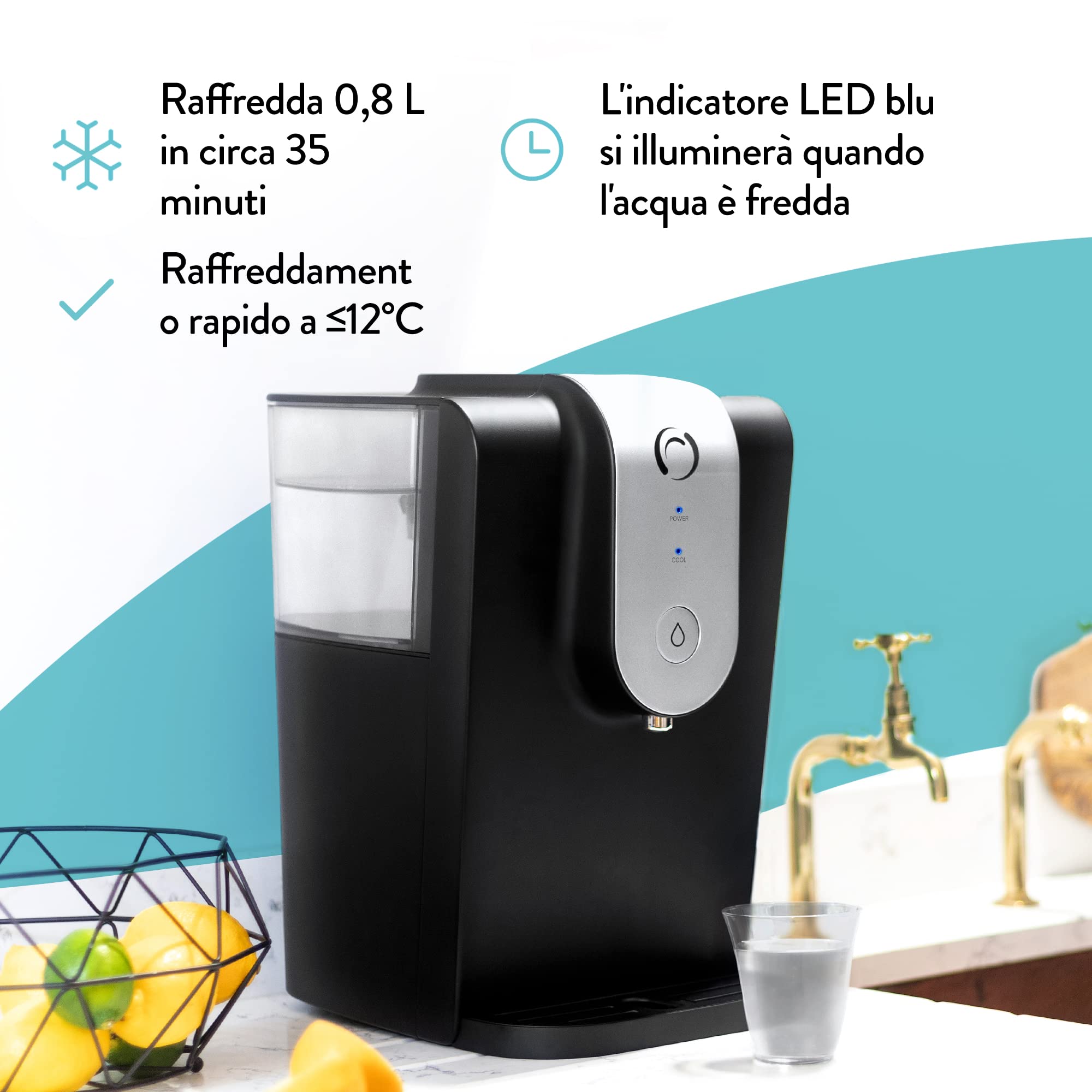 Aqua Optima WC0115 lumi filtr/chłodziarka wody, plastikowa
