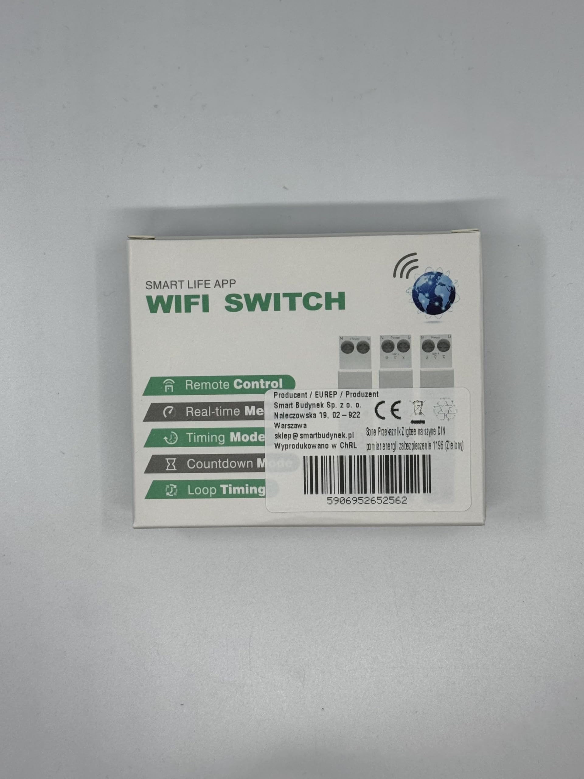 ZIGBEE 63A TUYA RELÉ INTELIGENTE CON MEDICIÓN DIN FUSIBLE CONTROL REMOTO