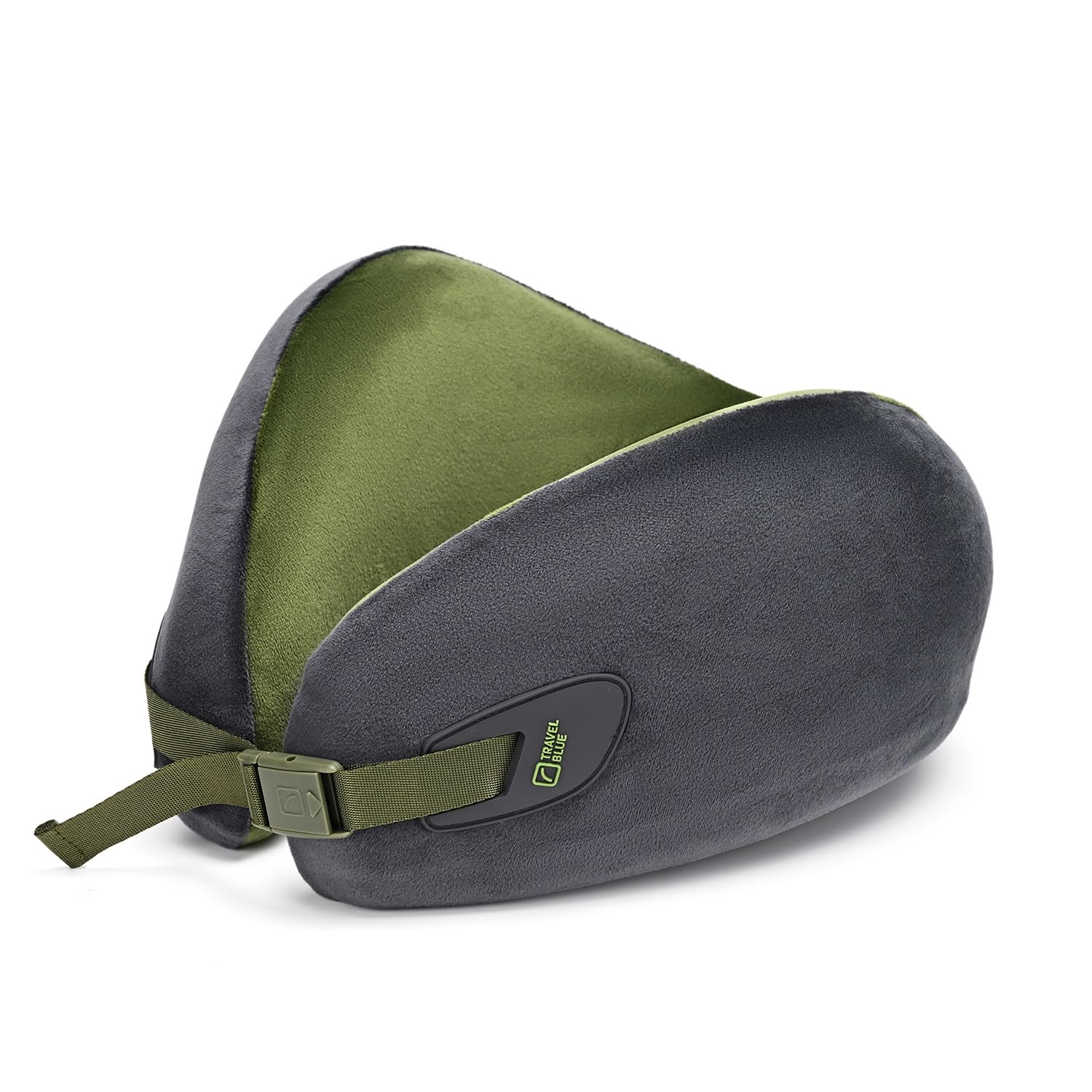 Travel Blue Infinity - Cuscino cervicale ergonomico in memory foam con supporto a 360°, per un sonno indisturbato, materiale lussuoso e ipoallergenico