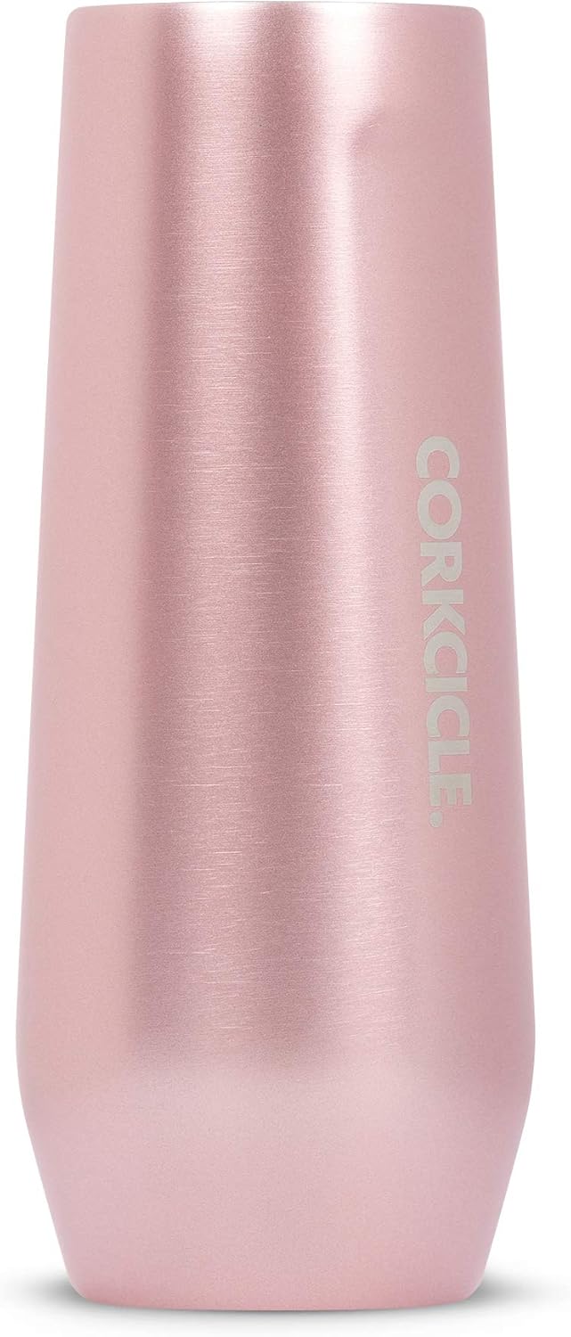 Corkcicle Stemless Champagne Flute Triple Insulated Stainless Steel
