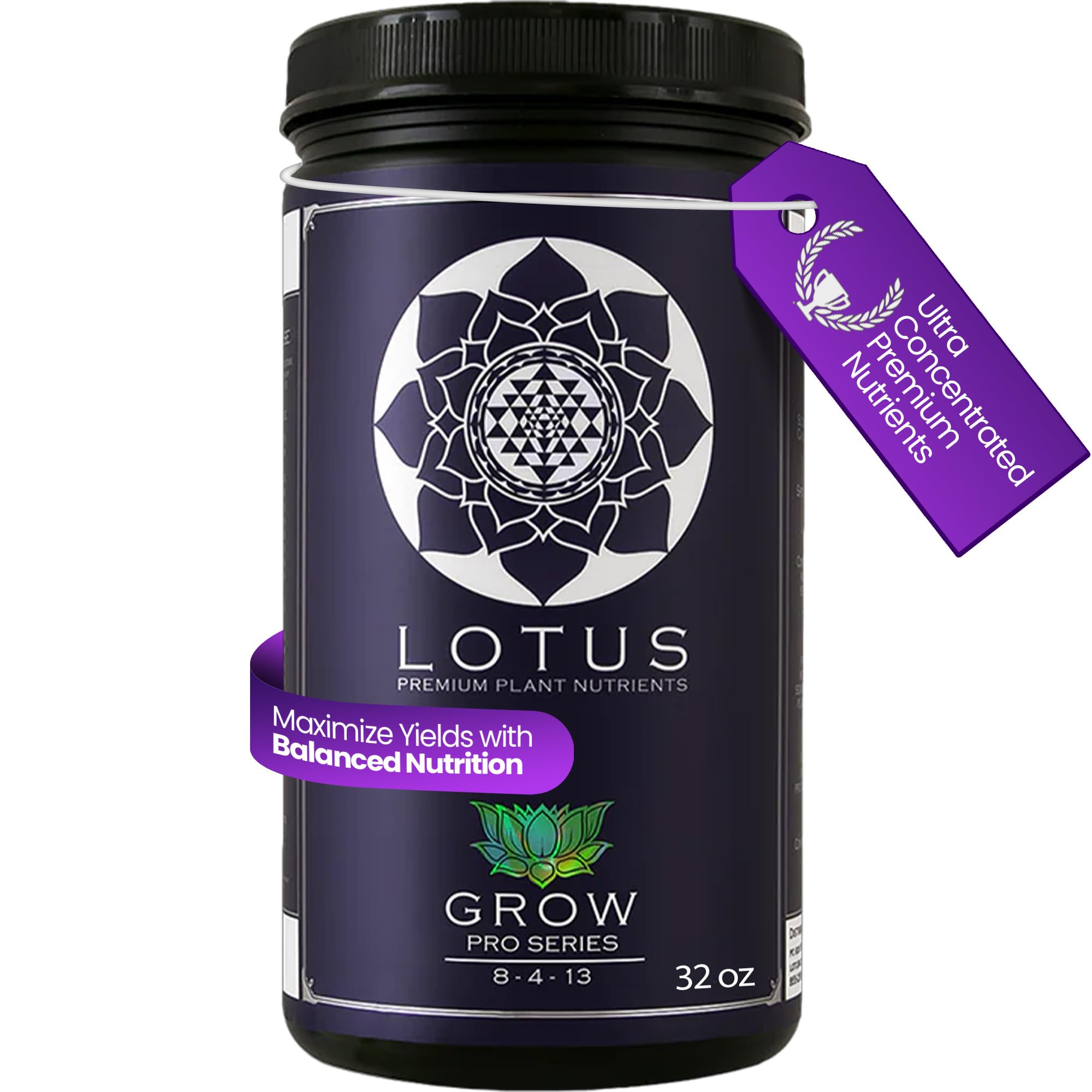 Grow Pro Series - Hydroponic Plant Nutrients and Fertilizer, Water Soluble Plant Food - Massive Roots, Made for Coco Coir, Hydro, & Soil, Enhances Flowering & Fruiting, Indoor & Outdoor Grows 32oz