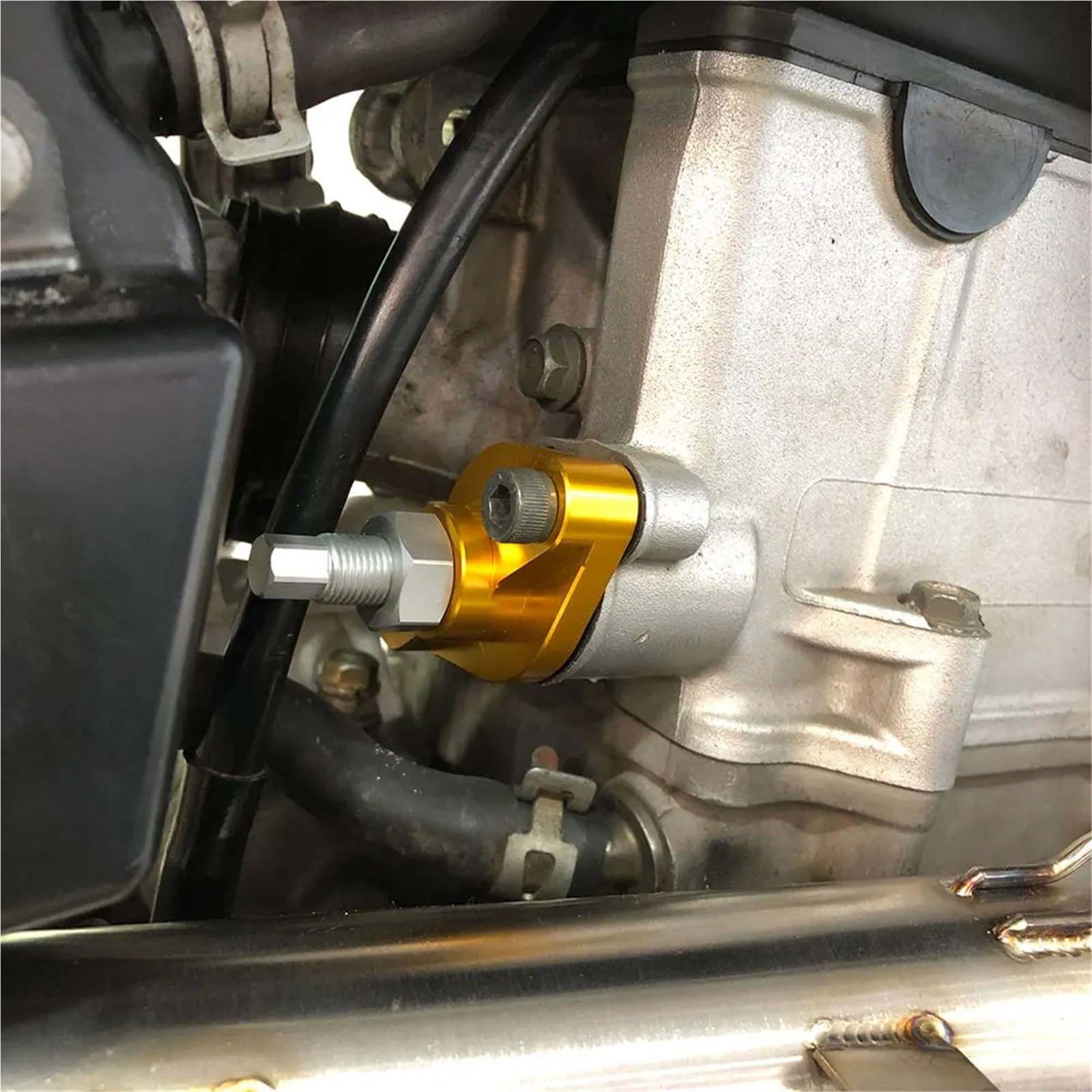 Adatto per Suzuki DRZ400E DRZ400S DRZ400SM 2000-2024 Tendicatena a camme protezione forcella(C)
