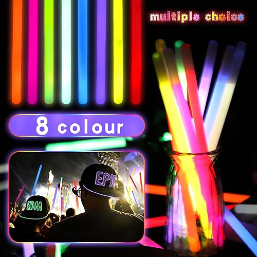 Miniatura 4 de 20 barras de luz ultra brillantes grandes de 14 pulgadas, grado industrial, 8 colores, gigantes, luz de emergencia que brillan en la oscuridad para