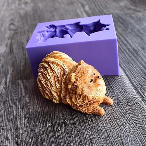 Miniatura 8 de Moldes de velas para perros 3D, moldes de jabón, pug, peluche, perro, fondant, chocolate, pastel, moldes para hornear, fondant, moldes para tartas,