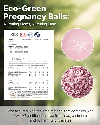 Miniatura 6 de YOTTOY Bola de embarazo  Bola de parto de 0.071 in de grosor para fisio de maternidad y preparación para el parto, yoga y ejercicio para el embarazo