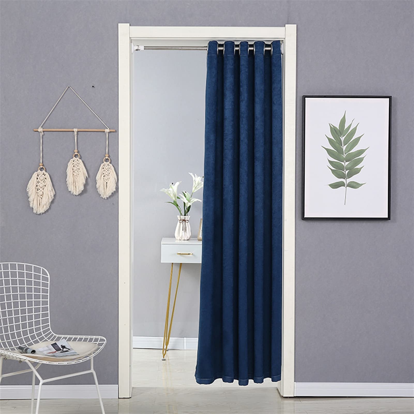 NICETOWN Mode thermisch geïsoleerde verduisteringsgordijnen, verstelbaar binden neutrale stijl gordijn voor woonkamer (steenblauw, 1 paneel, 40 x 54 cm NICETOWN Mode thermisch geïsoleerde verduisteringsgordijnen, verstelbaar binden neutrale stijl gordijn voor woonkamer (steenblauw, 1 paneel, 40 x 54 cm