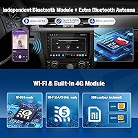 Vista 6 de Eonon Estéreo de coche de 6+64 GB para BMW Serie 3 2005-2011 (E90/E91/E92/E93), Android 13 Wireless CarPlay y Android Auto, unidad principal de 9