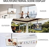 Vista 8 de WALI - Soporte de techo ajustable compatible con la mayoría de pantallas LED, LCD, OLED y plasma de 23 a 43 pulgadas, hasta 110 libras, agujeros