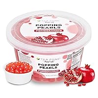 Vista 8 de Tea Zone Popping Pearls. Popping Boba, perlas negras con jugos saborizados, frasco de 7 Lb
