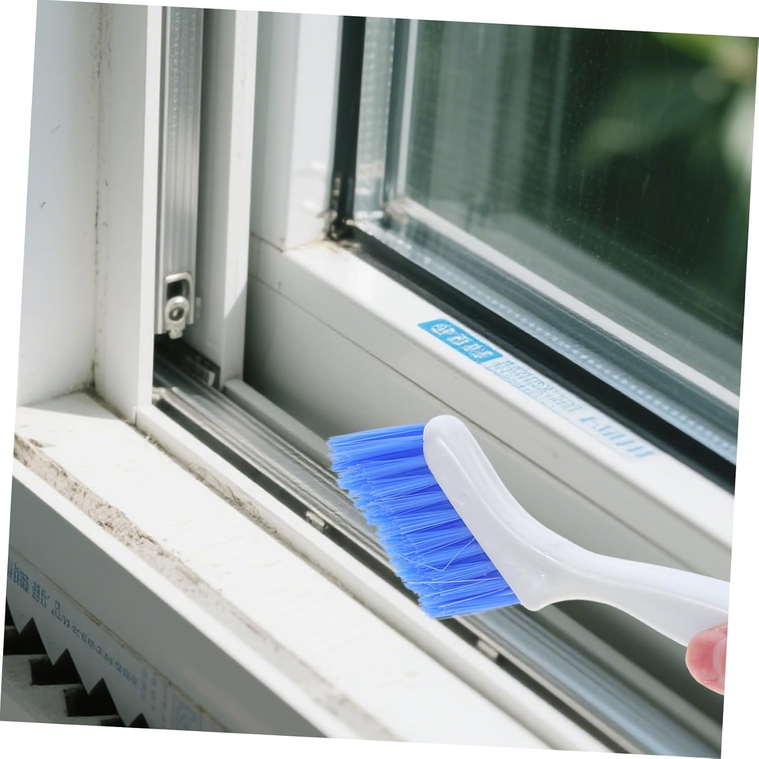 STOBAZA 20pcs Groove Cleaning Brush Set for Window Tracks and Kitchen Stove Crevices Heavy-Duty Hard Bristle Scraper Brushes for Cracks Gaps Corners and Seams Lightweight Flexible Sill and