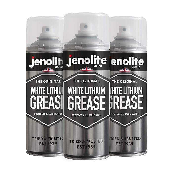 Buy JENOLITE 3 x White Lithium Grease Aerosol 3 x 400ml (Heavy Duty Lubrication and Rust
