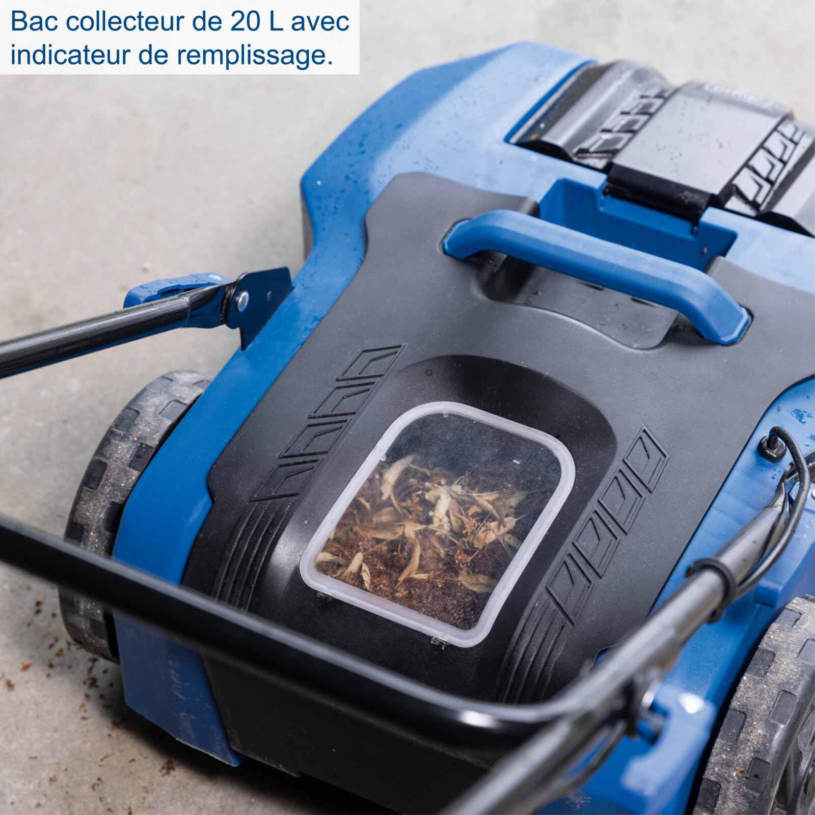 Scheppach Balayeuse sans Fil C-S610-X - série 20V IXES - Largeur de Travail 610 mm - Surface maximale 2000 m² - Vitesse de brossage 160/190/220 TR/Min - avec Batterie 2 Ah et Chargeur