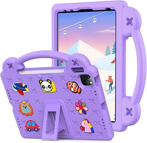 Funda para Galaxy Tab A de 8.4 pulgadas 2020, diseño de panda de dibujos animados a prueba de golpes, serie EVA Foam Series Kickstand Tablets funda