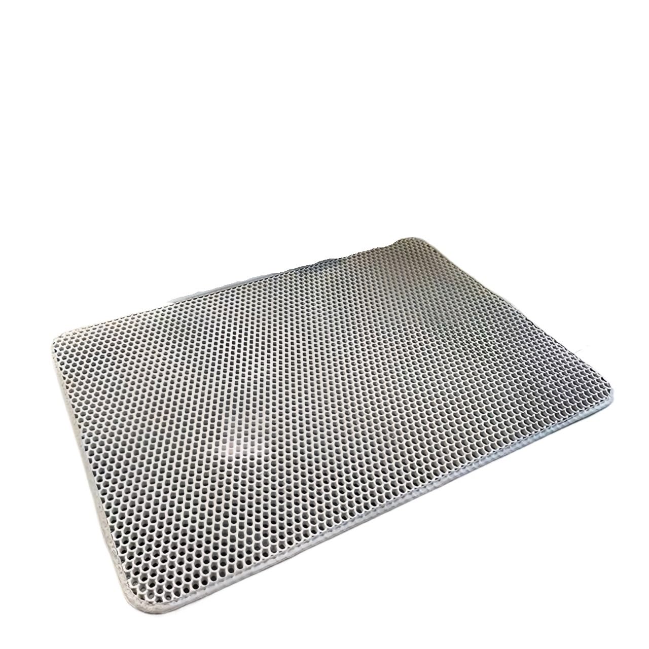 Large Size Cat Litter Mat Double Layer Cat Litter Mat Pet Litter Box Mat Pet Toilet Cat Mat Cat Toilet Mat(GRAY,60x90cm)