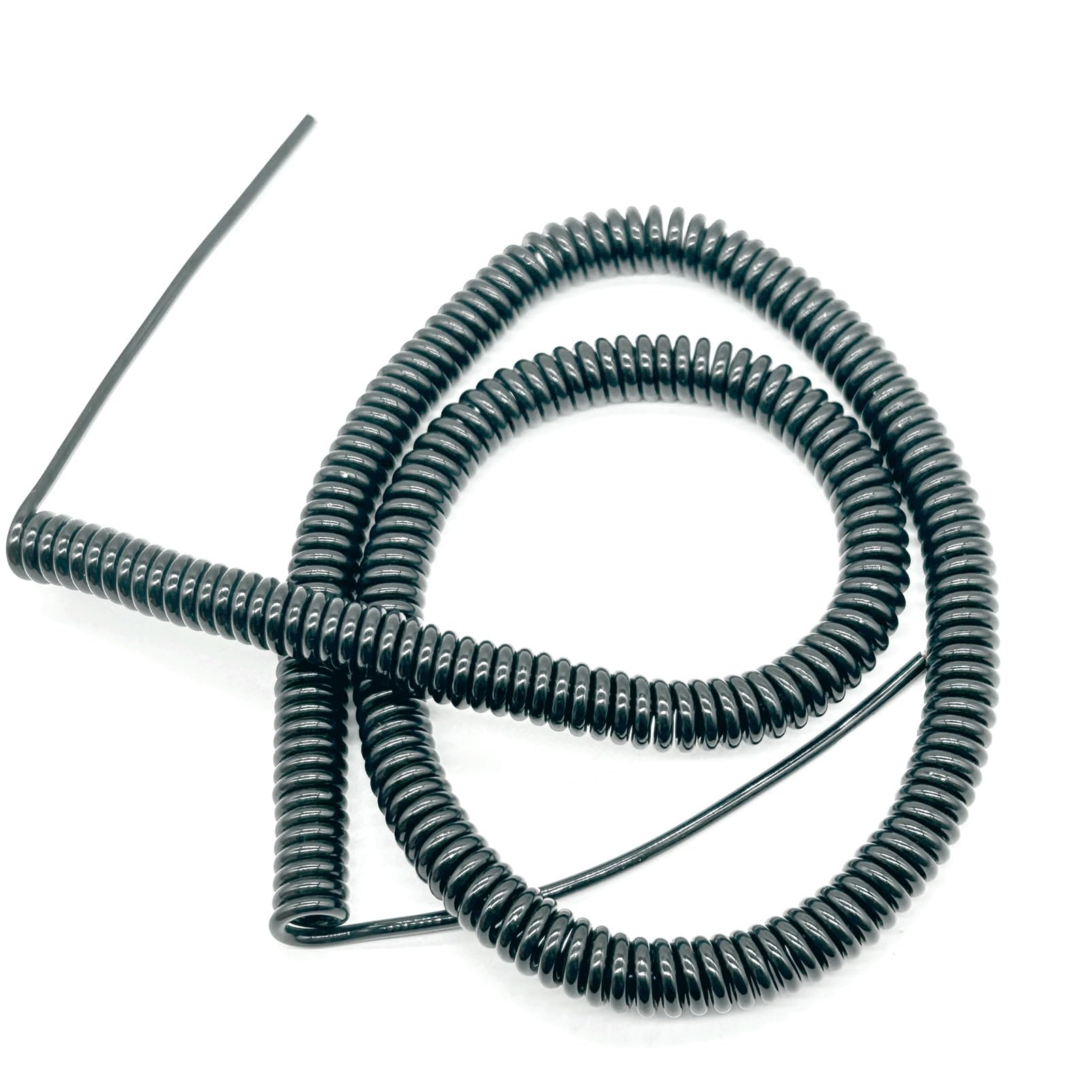 Câble spiralé 24 AWG, 3,75 mètres, cordon hélicoïdal à ressort, 0,2 mm², extensible, connexion, traction, salle d'exposition Élastique Flexible(7 Cores)