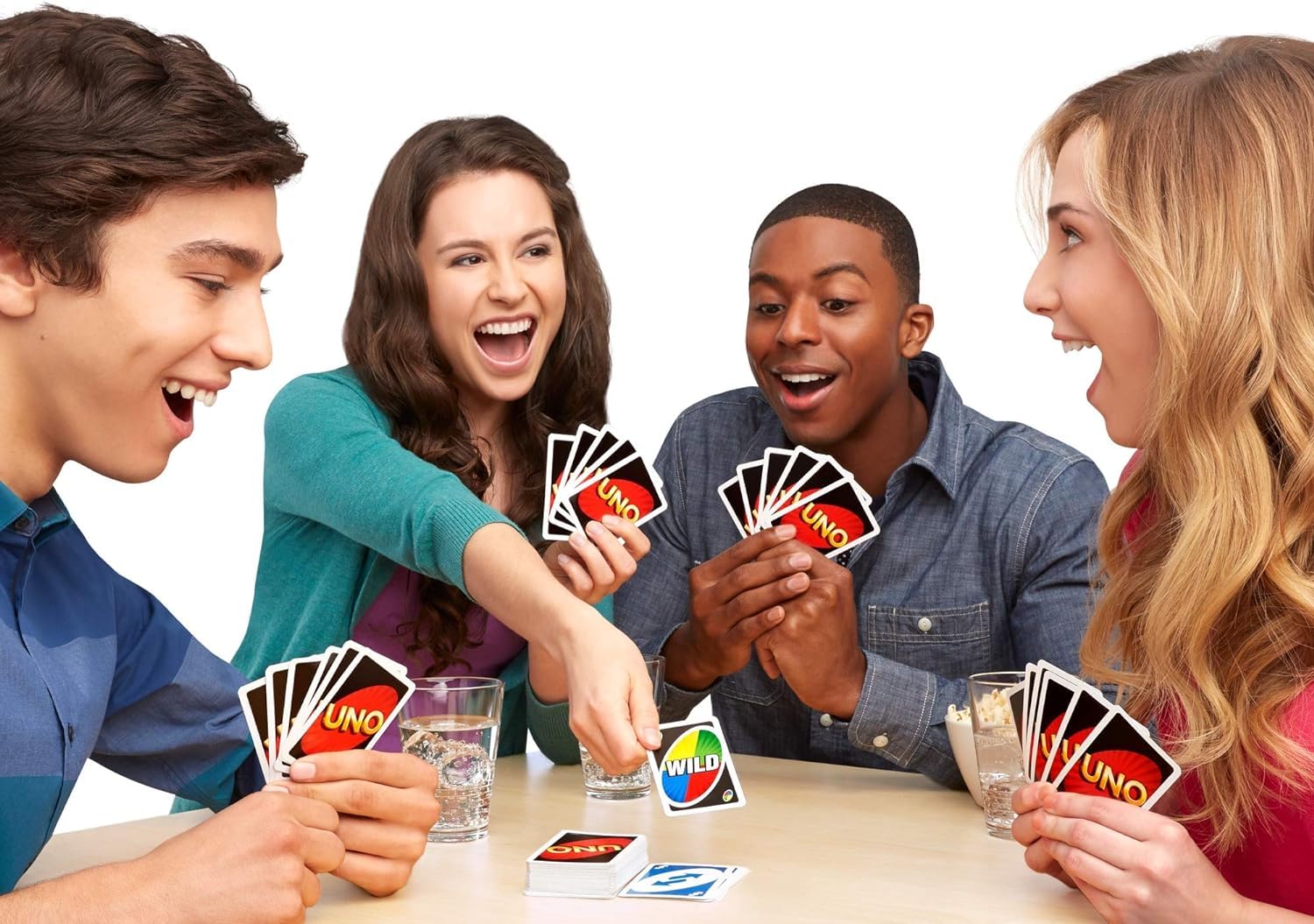 Mattel Uno Lot de 3 jeux de cartes Dos et Skip-Bo