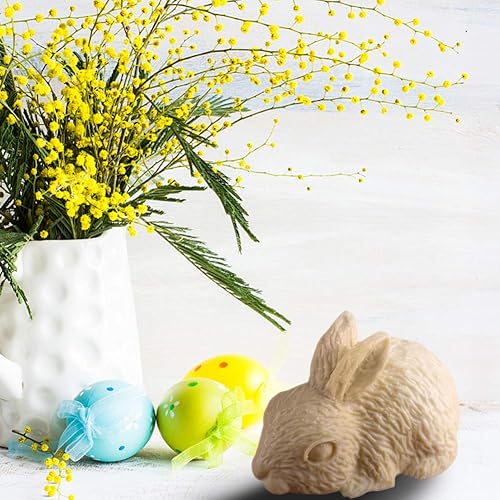 Miniatura 5 de Molde de silicona de conejo 3D para decoración de pasteles de fondant para el día de Pascua, molde para hacer velas de chocolate, molde para hornear