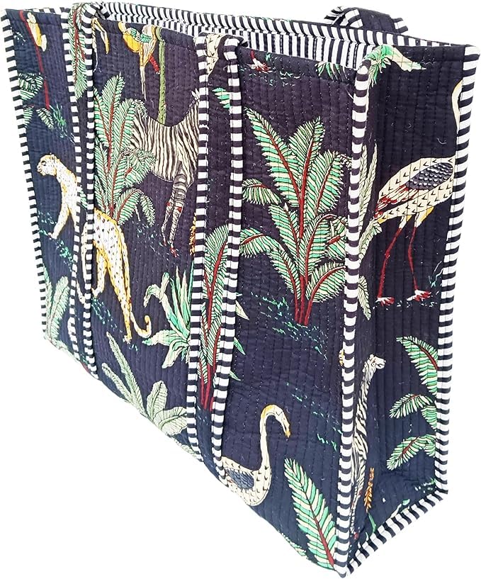 Bolsa de algodón acolchada para mujer Rastogi Handicrafts miniatura 6