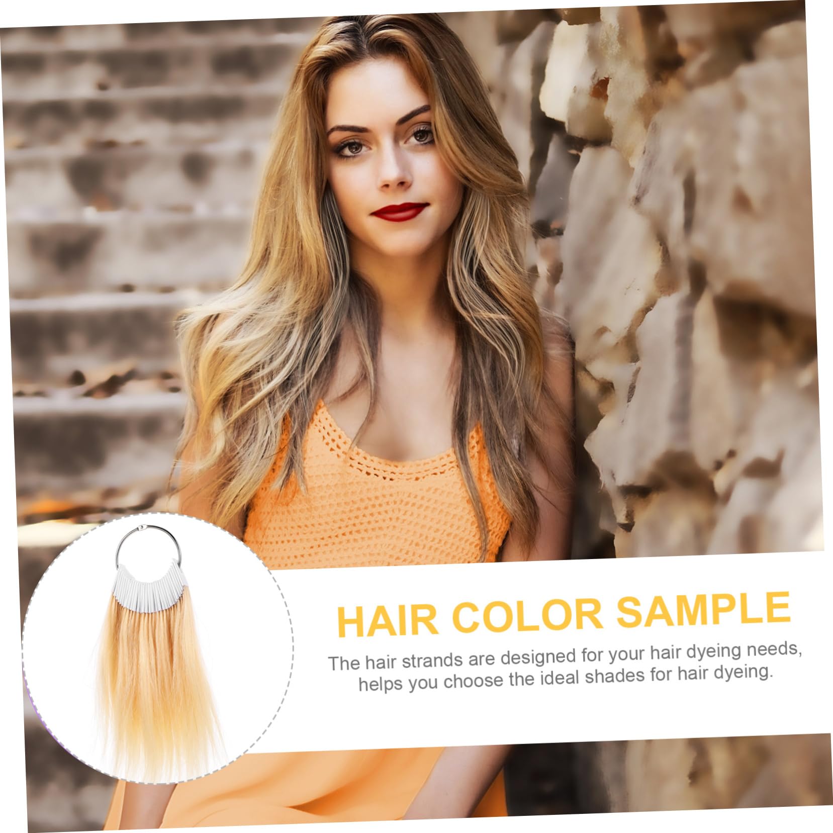 DOITOOL Nuancier de Cheveux Véritables 30pcs pour Analyse Capillaire et Échantillon de Test de Coloration, pour Coiffeurs et Particuliers
