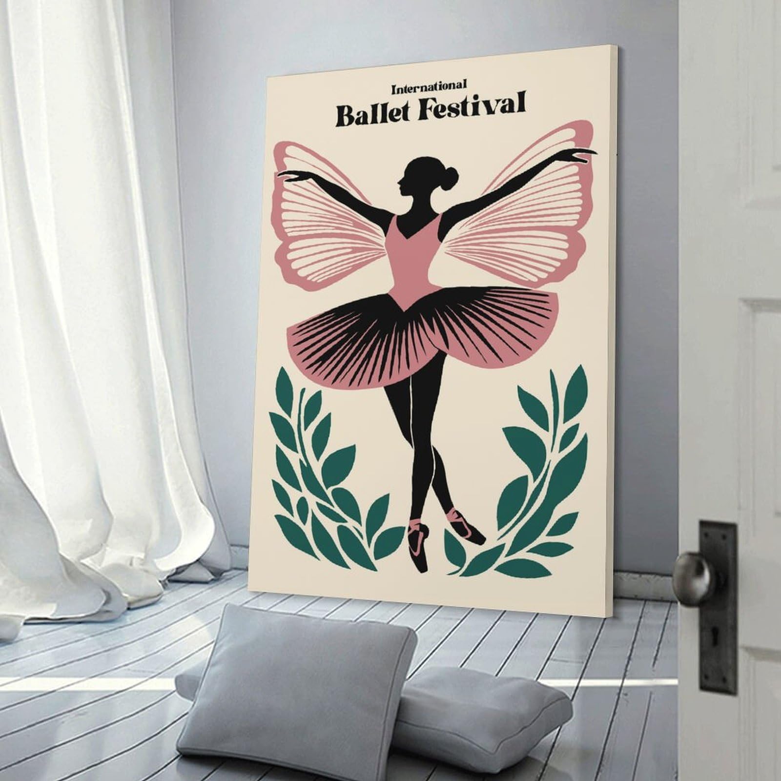 Junmoney Wall Picture Print International Ballet Festival, 20x30inch(50x75cm), for Entrance Walls, Hall Decor Or Foyers, A Neat Decor Update for Hallways