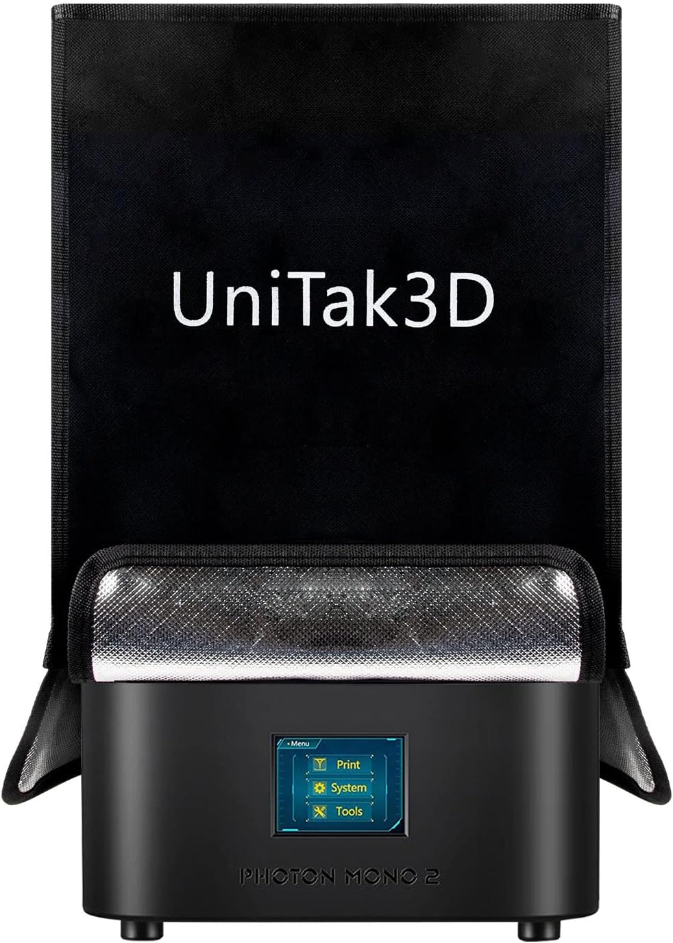 UniTak3D Photon Mono 2 Enclosure Resin Printer Blackout Cover Tent Compatible with Anycubic Photon Mono 2/Photon S/Photon Mono SE/Wash and Cure 2.0/Mars 2 Pro/LD-002H LCD SLA 3D Printer 25.5x24.5x39cm