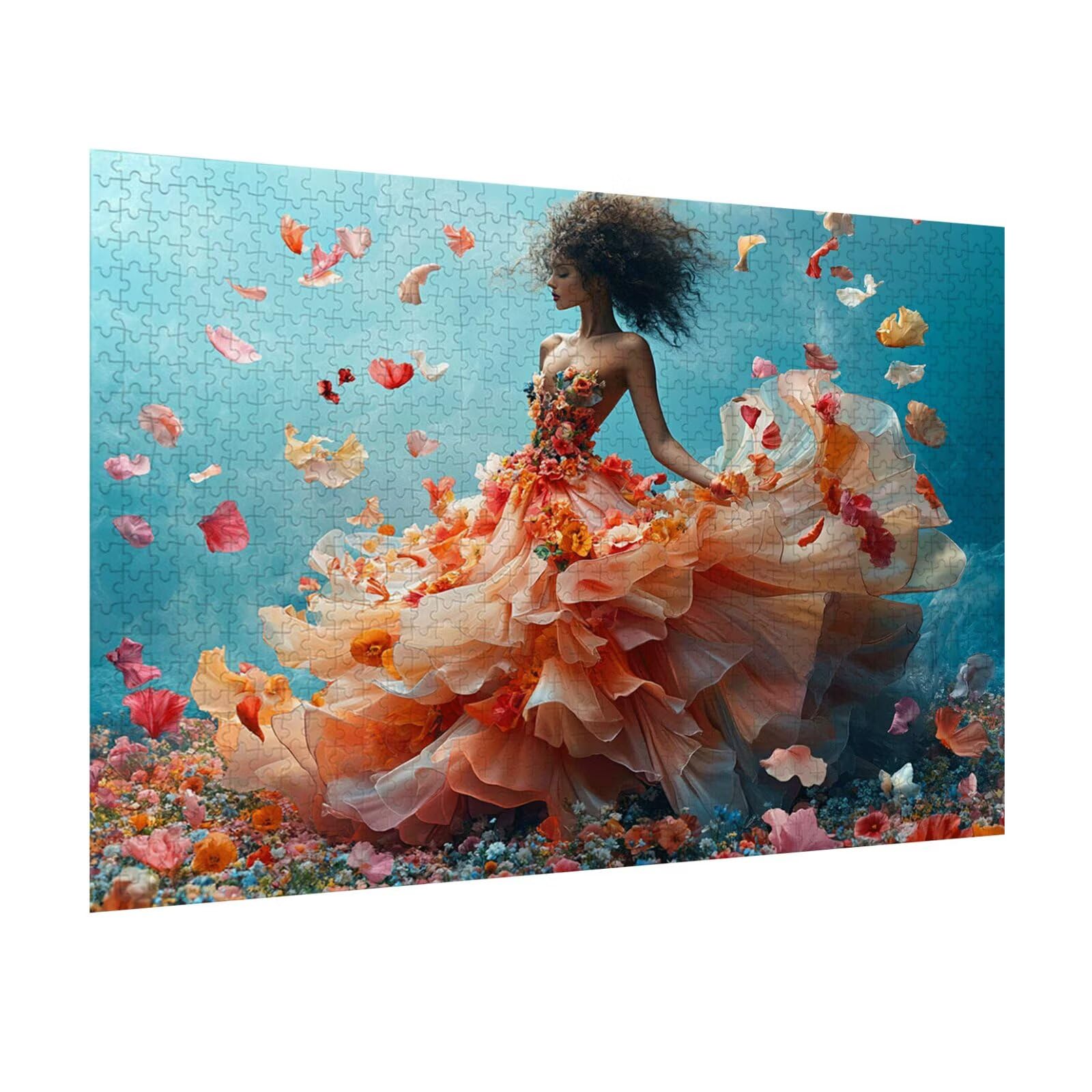 Puzzle 5000 Pezzi Donna. Puzzle Adulti, Gioco Educativo, n-665 | Jigsaw Puzzles Petali, Impossibile Difficile Sfida, Classici Gioco Familiare, Giochi Divertenti, Idee Regalo