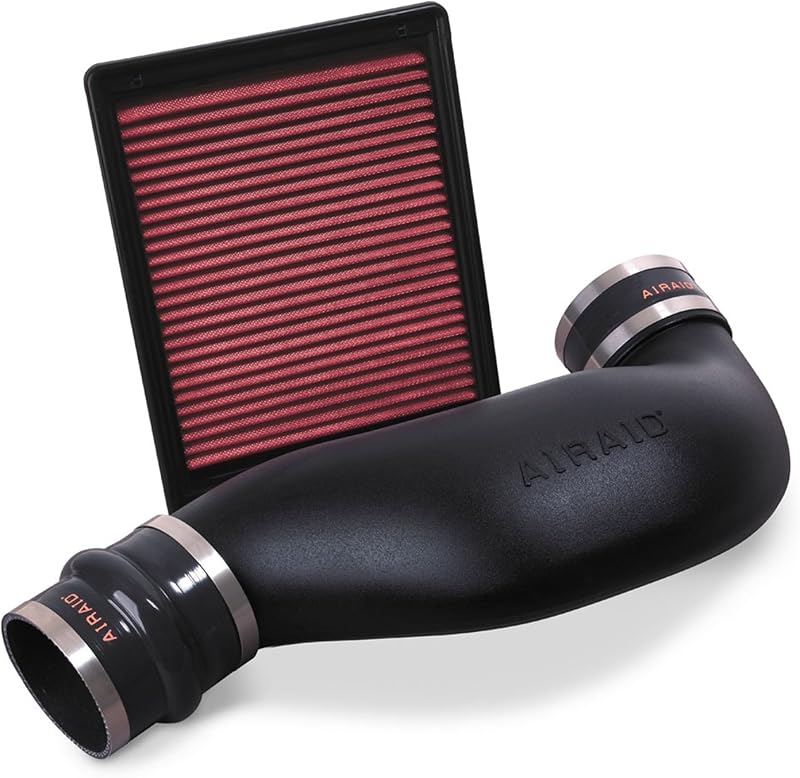 Kit de admissão de ar frio Airaid com filtro sintético seco para Chevrolet, GMC e Cadillac – AIR-201-712