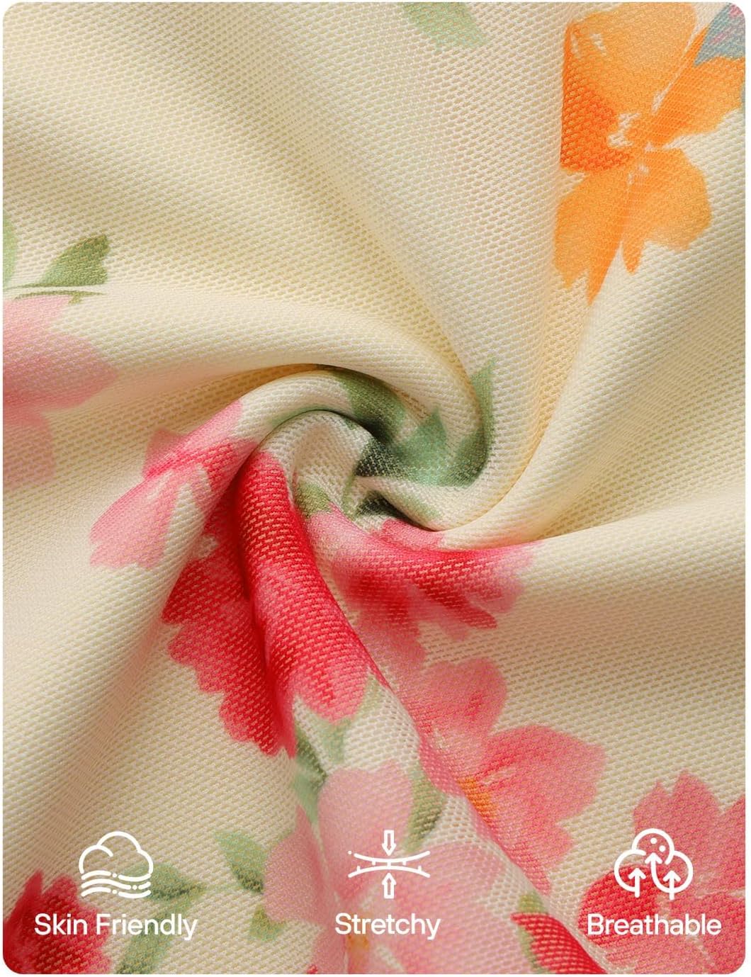 ZESICA Womens Summer Floral Going Out Tank Tops 2026 Off Shoulder Slim Fit Y2K Crop Mesh Top Beach Vacation Outfits - Image 6