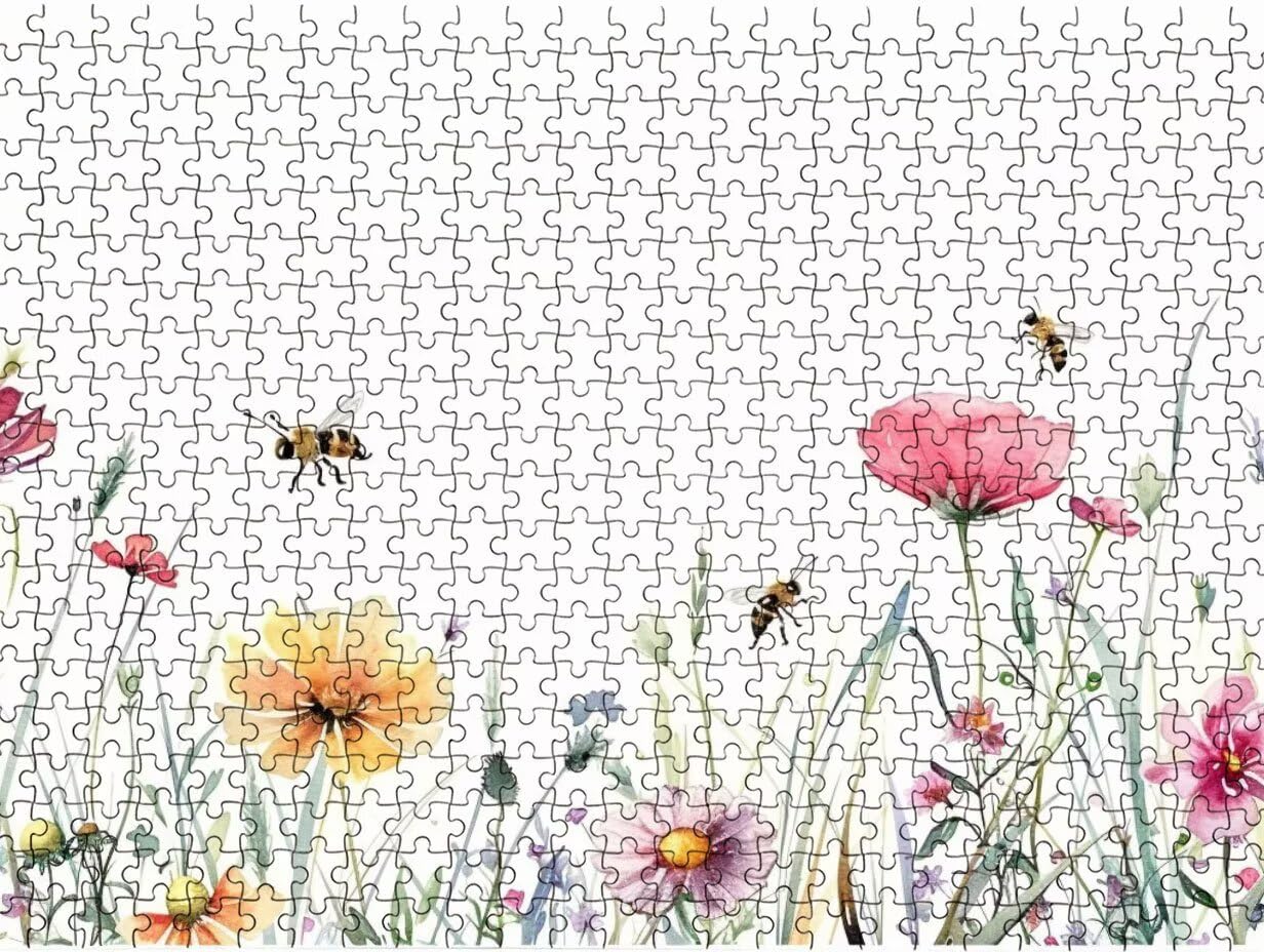 Puzzle 3000 para Adultos, Flores De Abejas, Rompecabezas Clásicos LDYQS7426