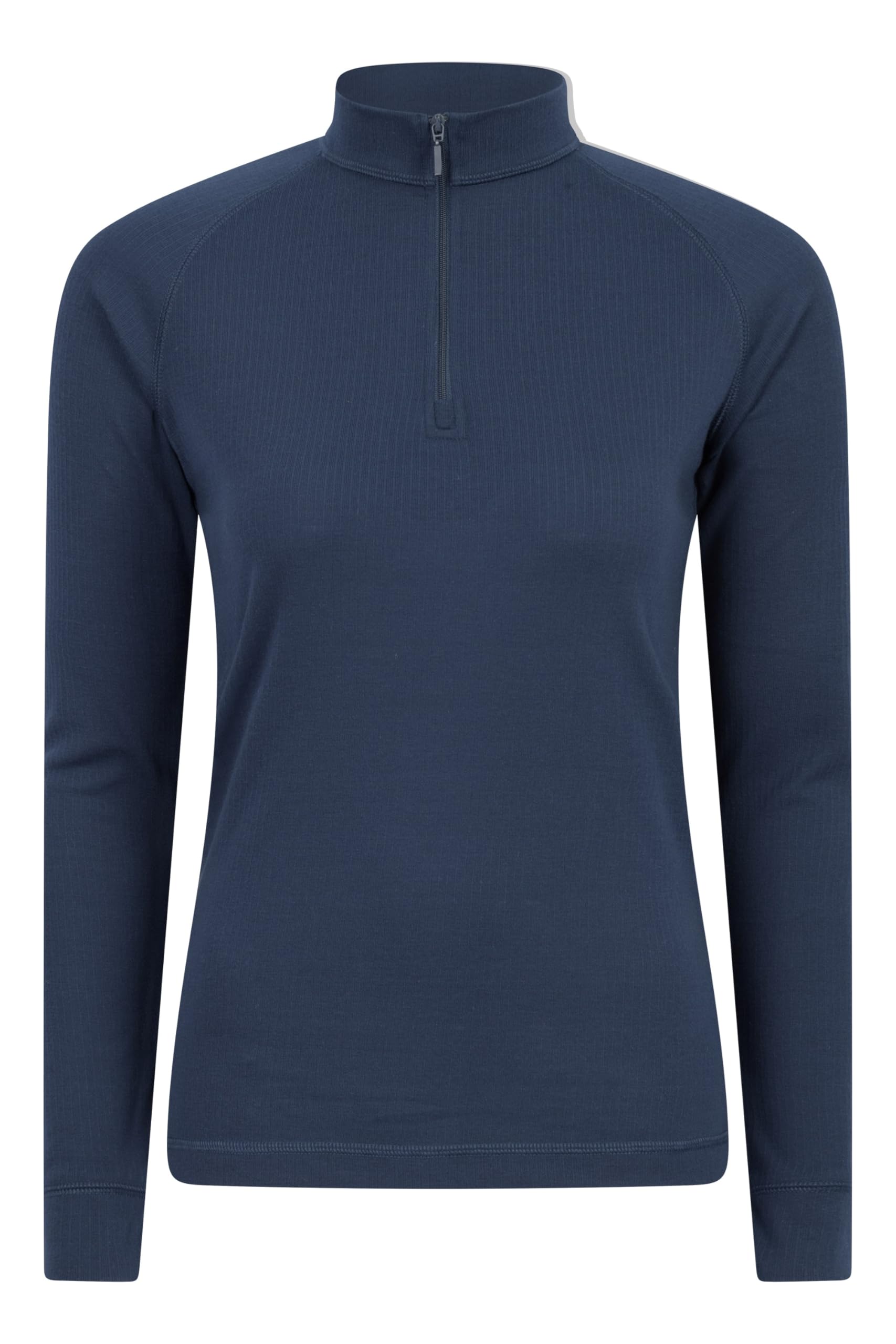 Mountain Warehouse Talus Womens Long Sleeve Base Layer Top Navy (Zip Neck) 14
