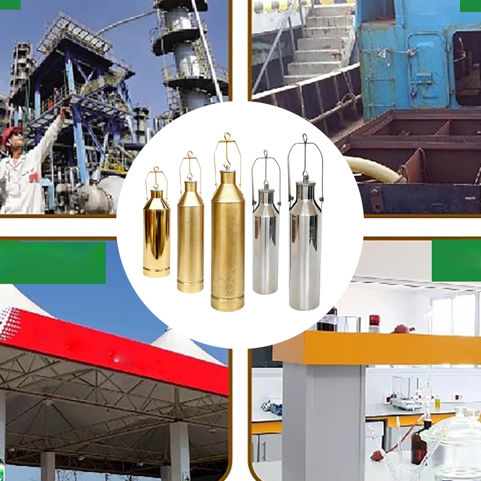 Échantillonneur d ' huile de cuivre industriel Échantillonnage sûr dans les réservoirs étanche des dépôts pour les produits chimiques pétroliers Échantillonneur de de sédiments