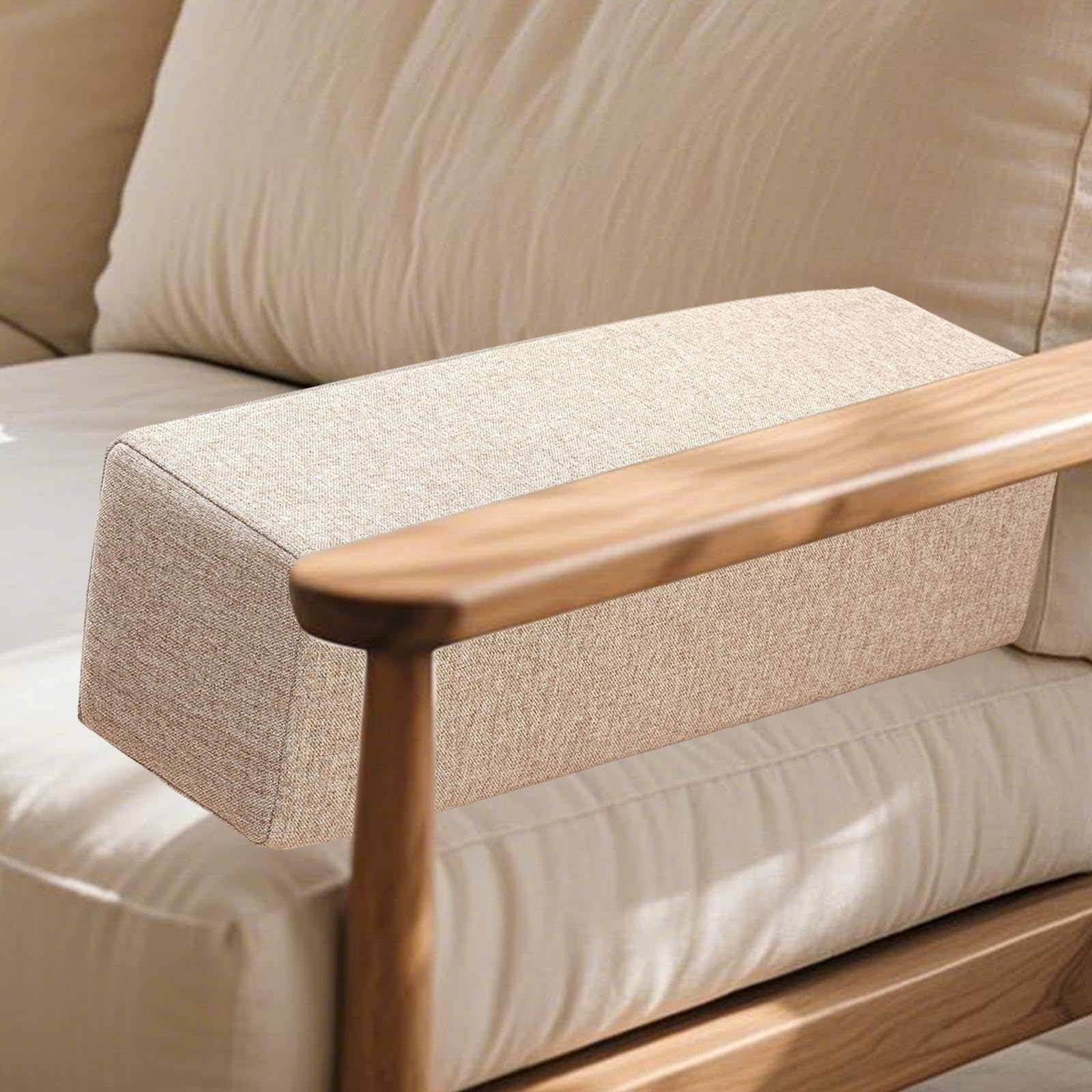 Apoyabrazos Lateral para Sofá, Cojín para Reposabrazos, Cabecero de Regalo, Soporte para, Esponja para Sillón, Dormitorio, Coche, Juegos Y, Café Ligero, Individual