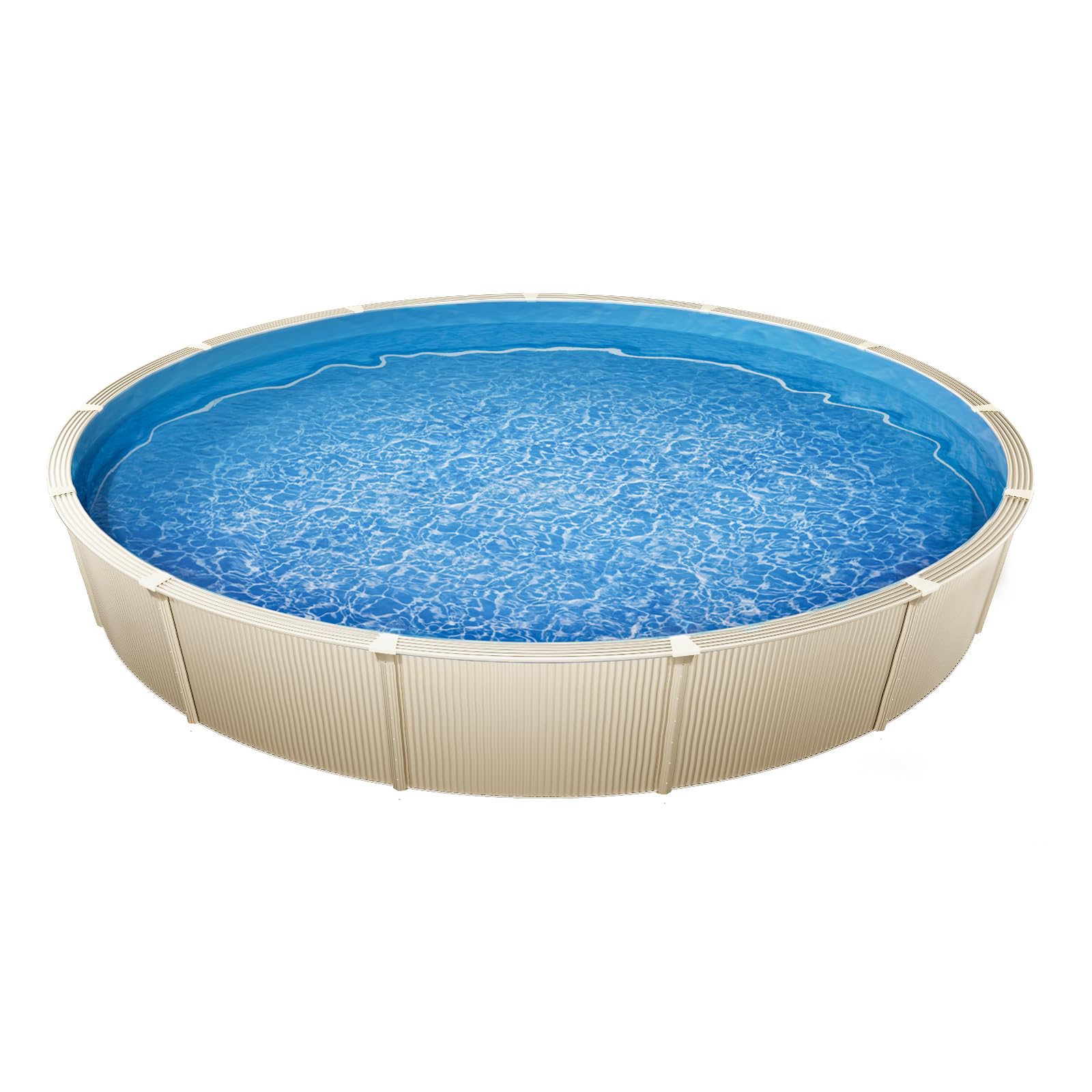 VEVOR Revestimiento para Piscina Redonda 350 cm Calibre Estándar Revestimiento de Vinilo para Piscina de Altura de Pared de 120 cm Revestimiento de Repuesto para Piscinas Elevadas, Color Sólido