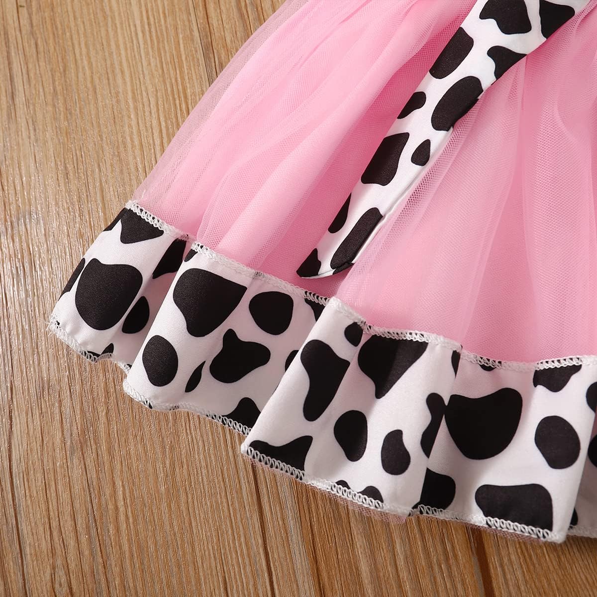 Baby Girl 1st Birthday Outfit - Cow Tutu Skirt - Image 6