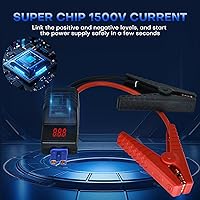 Vista 6 de EC5 Smart Jump Starter Clamps,EC5 Heavy Duty Jump Starter Automotive Booster Clamp Cables Replacement Alligator Clamps with Intelligent LCD Screen