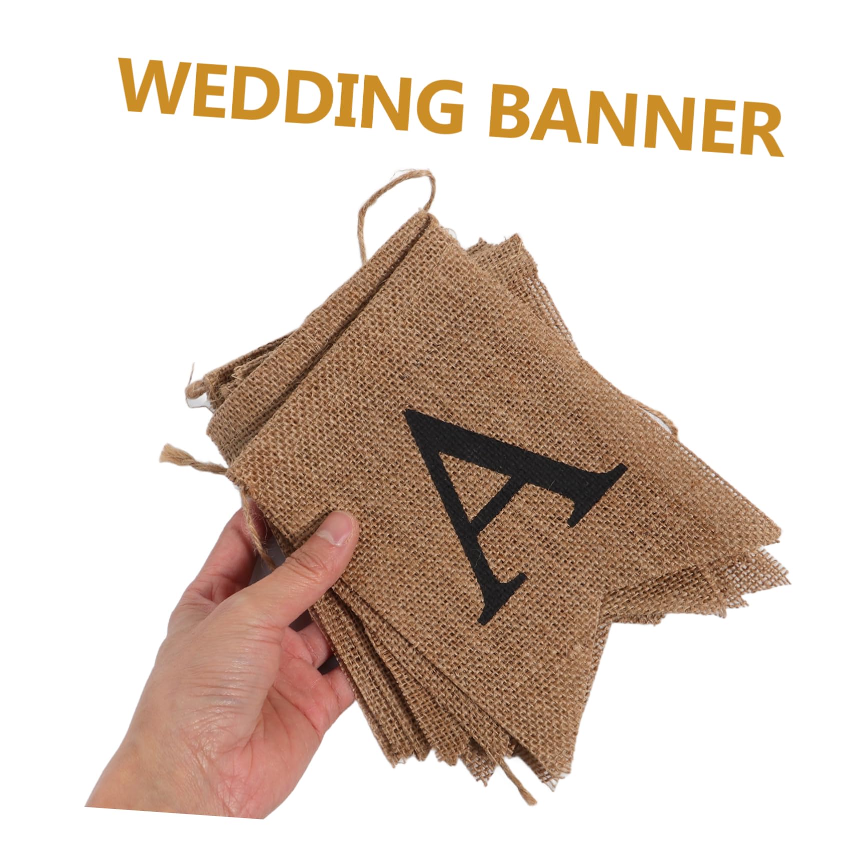 ifundom 3stücke Hochzeitsbanner Leinen Dekorative Fischschwanzflagge Vielseitig Einsetzbar Für Hochzeitsfeiern Verlobungen Und Foto-requisiten Leicht Aufzuhängen