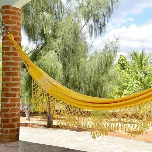 Rede de Dormir Casal Pernambucana Amarela