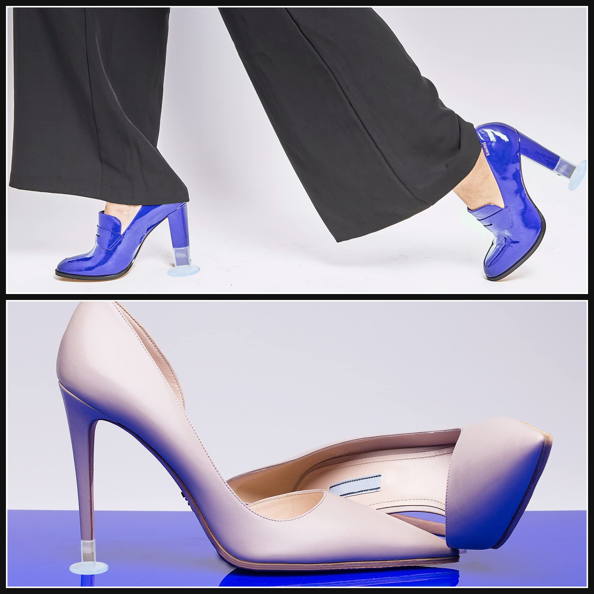 12 Pairs Clear High Heel Protectors 