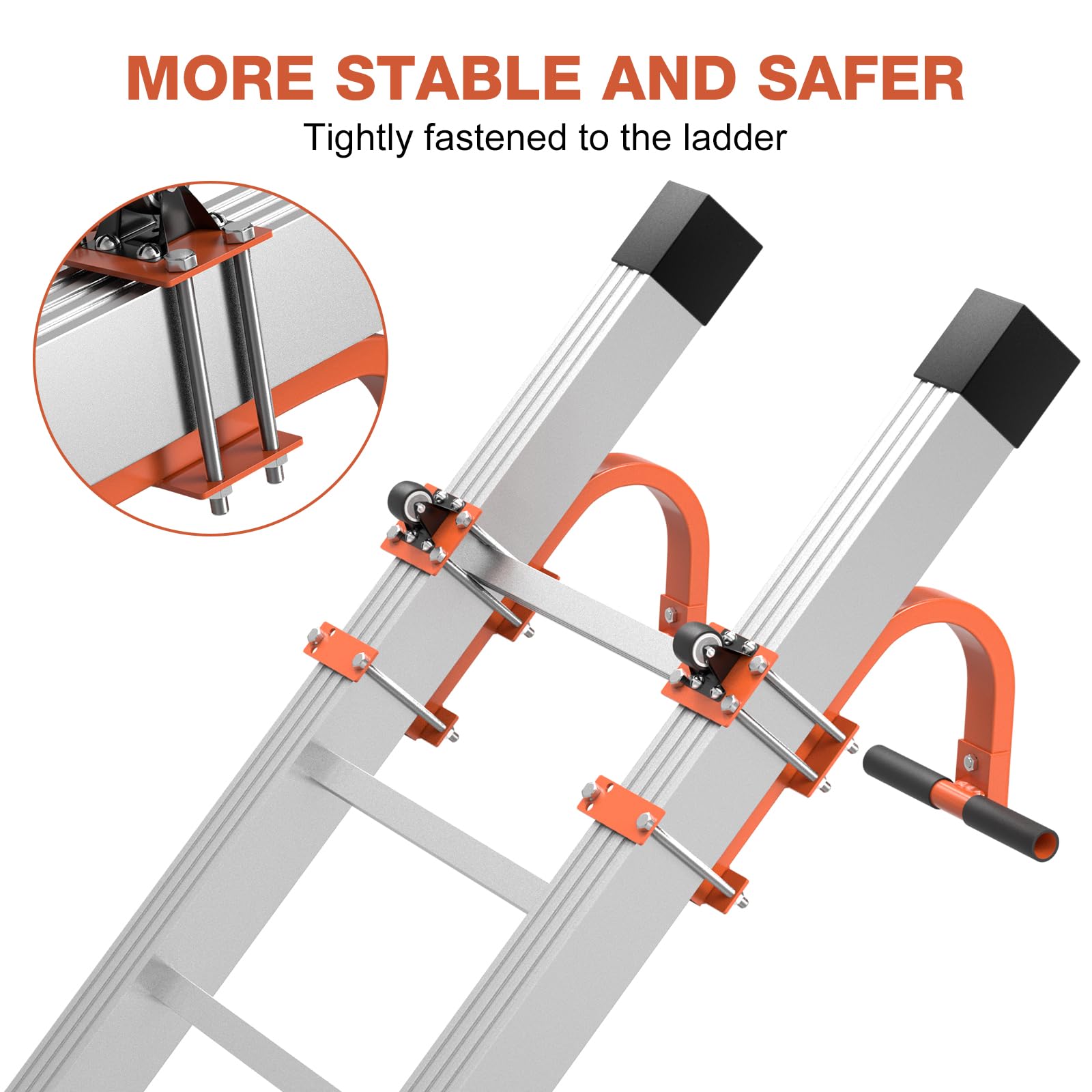 Leiterstabilisator für Dach, Orange, 2 Stück