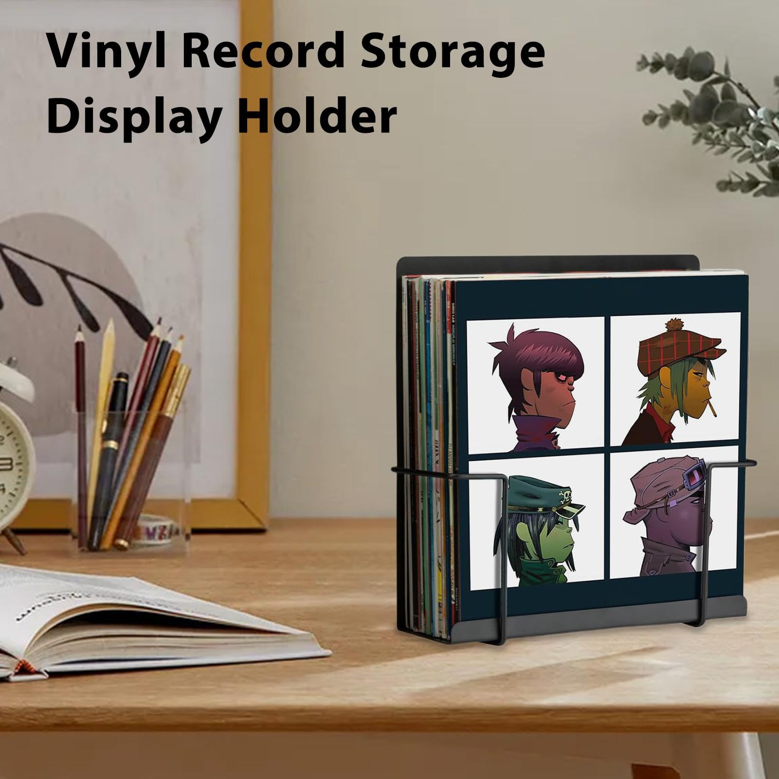 Soporte de pared para discos de vinilo, soporte de pared de metal