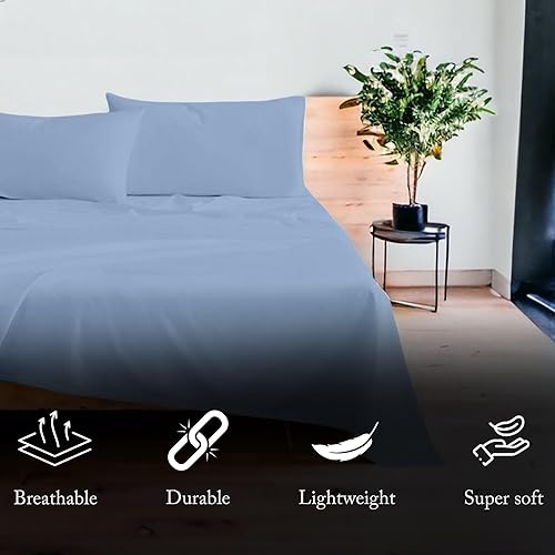 Miniatura 2 de Sábanas de algodón egipcio de 1000 hilos, tamaño California King, juego de sábanas de 4 piezas, sábanas de hotel de lujo de tejido satinado,