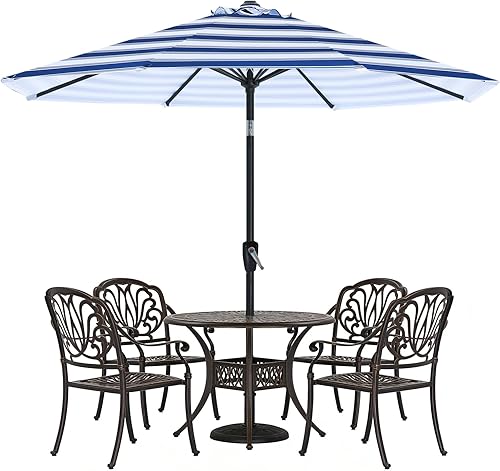 Miniatura 25 de ABCCANOPY Sombrilla de patio al aire libre de 7.5 pies, sombrilla de mesa con protección UV con manivela para una fácil instalación, adecuada