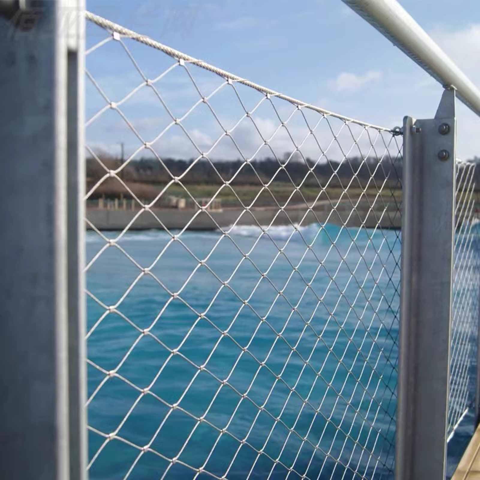 Rejilla de malla de acero inoxidable de 0,6 x 8 m, red de seguridad universal para balcón, malla de alambre protectora de 10 cm/2 mm, pantalla de metal para uso en exteriores