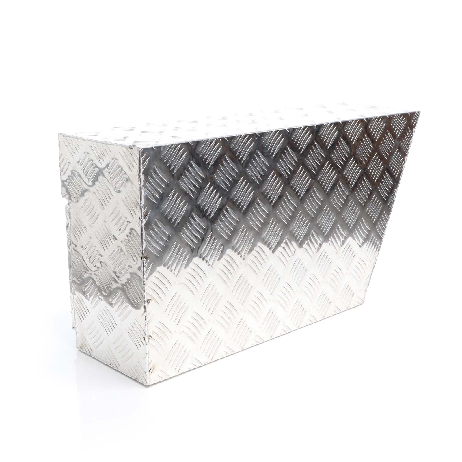 XPOtool Alu Unterbaubox links 75x25x40 cm / 6 kg bis 60 L / 40 kg vollgeschweißt robust für Pkw, Anhänger, Lkw Nutzfahrzeuge, robuste Staubox und Werkzeugkiste - Unterflurbox Deichselbox Staukasten