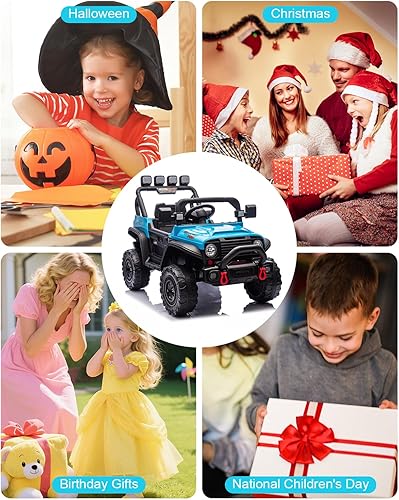 Miniatura 8 de Carros Eléctricos para Niños, 24 V - Juguetes para niños grandes, auto eléctrico para almacenamiento en cama de camión, juguete para niños y niñas a