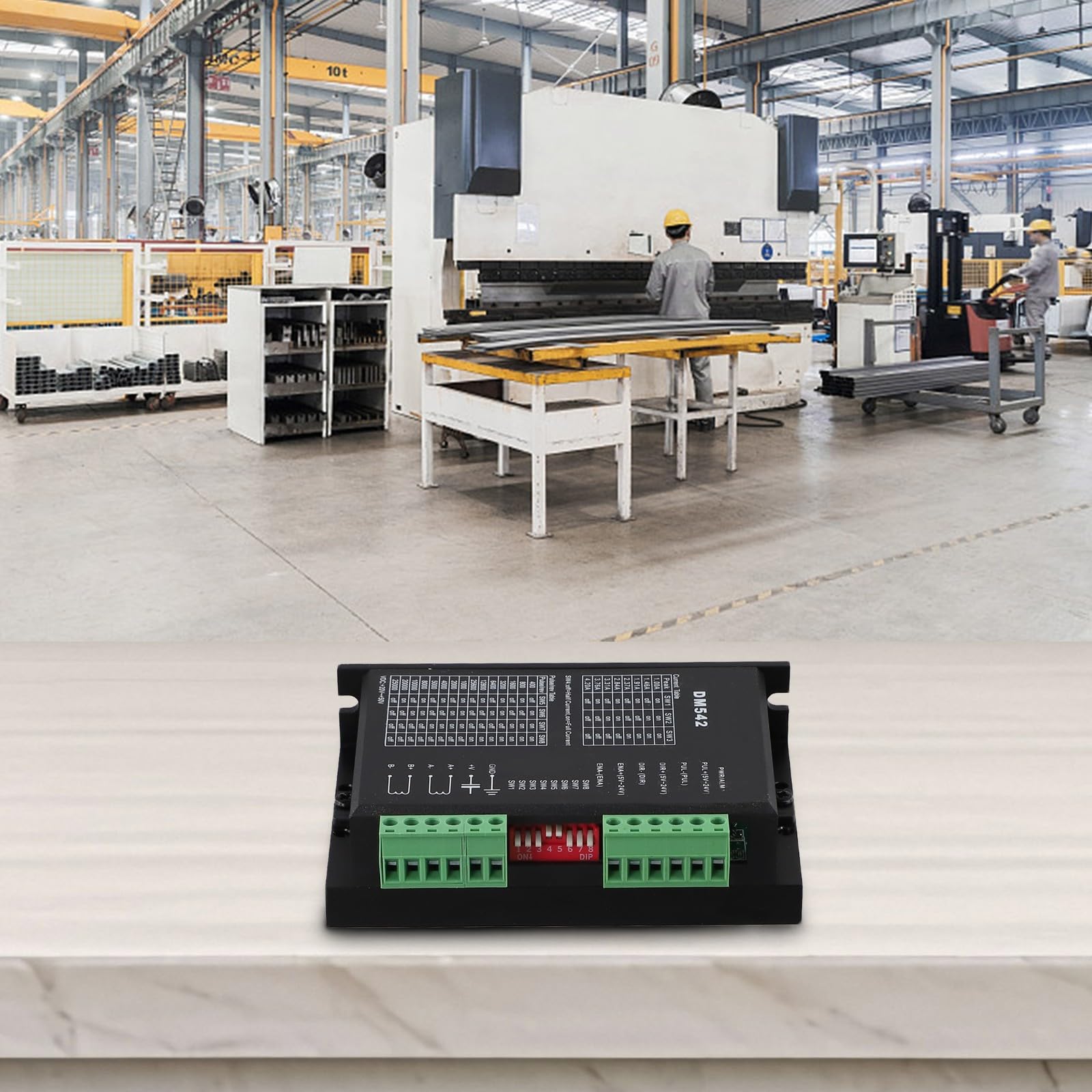 DM542 Pilote de moteur pas à pas, pour moteurs hybrides de 57 mm-86 mm, numérique pour contrôle DSP avec 128 micropas, courant max 4,2 A