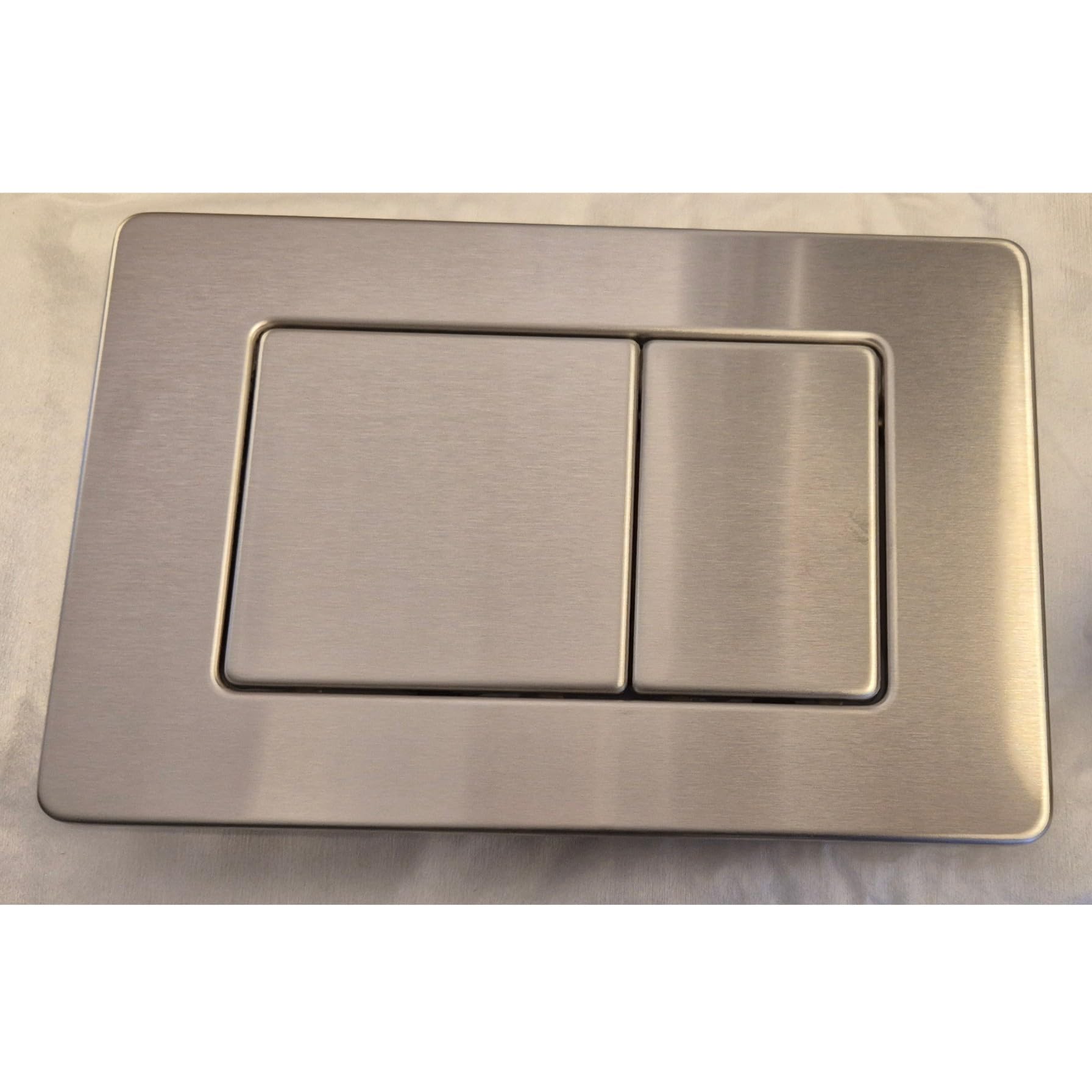 WC-Betätigungsplatte AquaUno TILE 24,5x16,2 cm Gebürstet