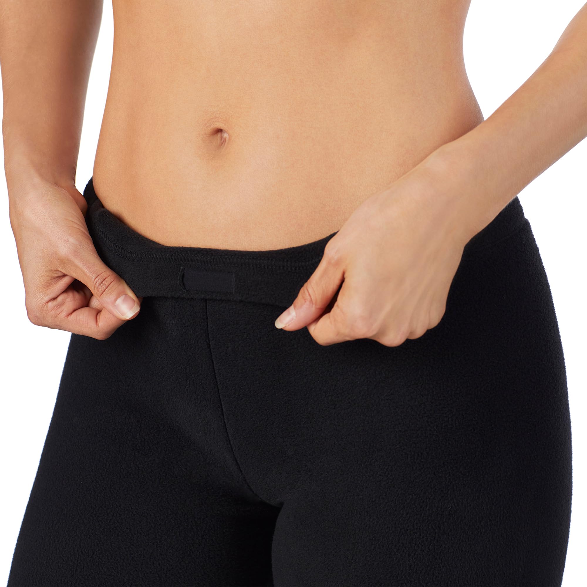Cuddl Duds Fleece-Hose mit Stretch-Leggings für Damen – Thermo-Fleece gefütterte Basisschicht – Winterkleidung für kaltes Wetter